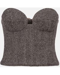 Magda Butrym - Wool-Blend Corset - Lyst