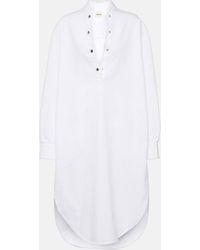 Khaite - Seffi Cotton Shirt Dress - Lyst