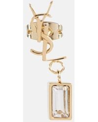 Saint Laurent - Cassandre Embellished Single Earring - Lyst