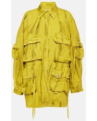 The Attico - Fern Cotton Biker Jacket - Lyst