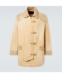 Wales Bonner - Sierra Corduroy-Trimmed Cotton Canvas Coat - Lyst