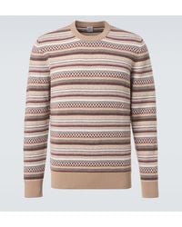 Eleventy - Jacquard Wool Sweater - Lyst