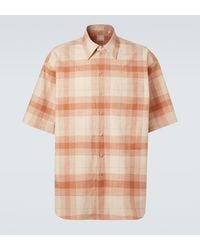 Calvin Klein - Tommy Checked Oversized Cotton Bowling Shirt - Lyst