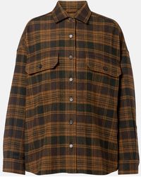 Loro Piana - Darby Checked Wool And Cashmere Overshirt - Lyst