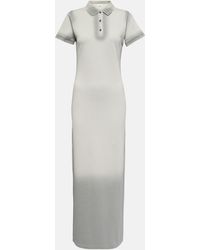 Loewe - Cotton-blend Jersey Polo Dress - Lyst