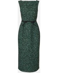 Erdem - Tweed Midi Dress - Lyst