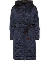 Max Mara Enoveb Reversible Down Coat - Blue