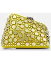 The Attico - Midnight Mini Embellished Leather Clutch - Lyst