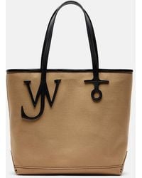 JW Anderson - Leather-Trimmed Canvas Tote Bag - Lyst