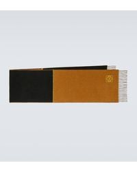 Loewe - Window Anagram Wool And Cashmere Scarf - Lyst