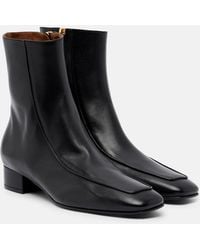 Herbert Levine - Shadow Ban Leather Ankle Boots - Lyst