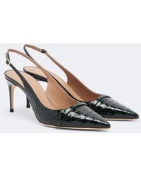 Malone Souliers - Schiffer Patent Leather Slingback Pumps - Lyst