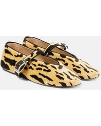 Le Monde Beryl - Bedruckte Mary-Jane-Ballerinas Stella Aus Samt - Lyst