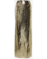 Dolce & Gabbana - Sequined Maxi Skirt - Lyst