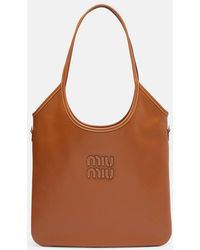 Miu Miu - Ivy Medium Leather Shopper - Lyst