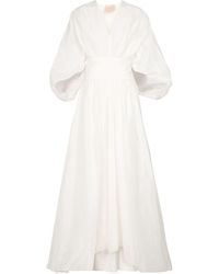 ROKSANDA Bridal Tela Cotton And Silk Taffeta Maxi Dress - White