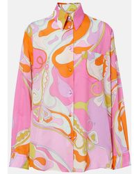 PUCCI - Orchidee Cotton Shirt - Lyst