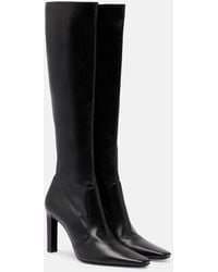Saint Laurent - Francoise 95 Leather Knee-High Boots - Lyst