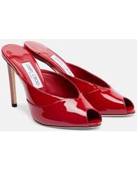 Jimmy Choo - Brigitte 100 Patent Leather Mules - Lyst