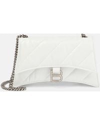 Balenciaga - Crush Mini Quilted Leather Wallet On Chain - Lyst