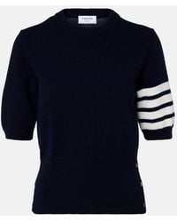 Thom Browne - 4-Bar Knitted Virgin Wool Sweater - Lyst
