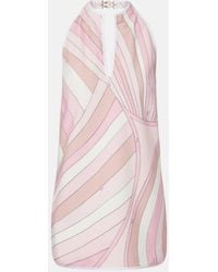 PUCCI - Occhi Cotton-Blend Minidress - Lyst
