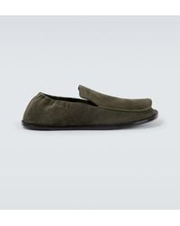Loewe - Loafers Flex Aus Veloursleder - Lyst