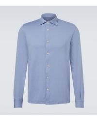 Fedeli - Hemd Jason Aus Baumwoll-Jersey - Lyst