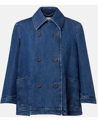 Altuzarra - Hayden Double-Breasted Denim Jacket - Lyst