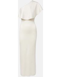 Altuzarra - Abito Lungo Monospalla Vivi Con Volant - Lyst