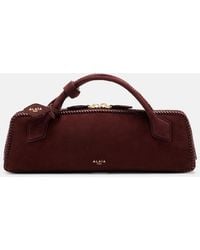 Alaïa - Le Teckel Small Suede Clutch - Lyst