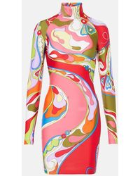 PUCCI - Orchidee Jersey Minidress - Lyst