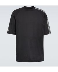 Y-3 - T-shirt 3-Stripes in misto cotone - Lyst
