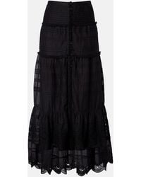 Isabel Marant - Paoline Lace-Trimmed Maxi Skirt - Lyst