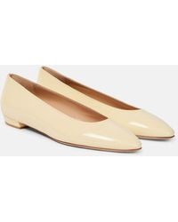 Gianvito Rossi - Amelia 15 Leather Ballet Flats - Lyst