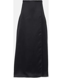KHAITE - Mila Silk Maxi Skirt - Lyst