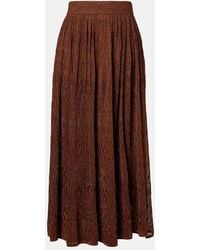 Zimmermann - Awaken Lame Lace Midi Skirt - Lyst
