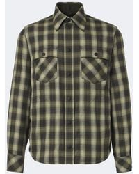 Moncler - Plaid Cotton-Blend Shirt - Lyst