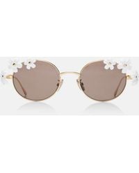 Loewe - Signature Floral Round Sunglasses - Lyst