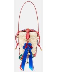 Dolce & Gabbana - Taormina Carla Medium Raffia Bucket Bag - Lyst