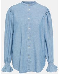 Polo Ralph Lauren - Camisa vaquera de manga farol - Lyst