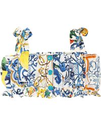 Dolce & Gabbana Majolica-print Cotton Top - Multicolour