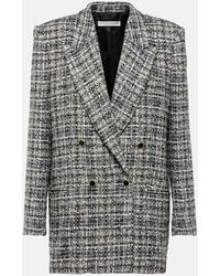 Alessandra Rich - Wool Lame Tweed Blazer - Lyst