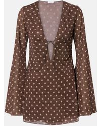 Oséree - Lumiere Polka-Dot Minidress - Lyst