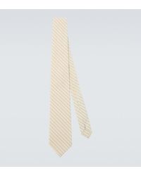 AURALEE - Striped Wool Tie - Lyst