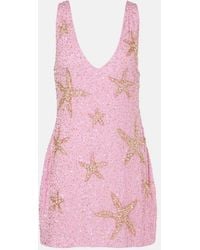 RIXO London - Christabel Sequined Minidress - Lyst