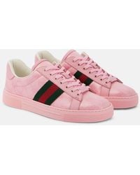Gucci - Sneakers Ace in canvas GG Crystal - Lyst