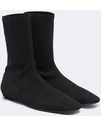 The Row - Cindy Suede Ankle Boots - Lyst