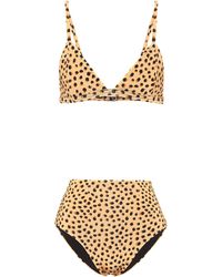 Haight Bedruckter Bikini Bia - Gelb