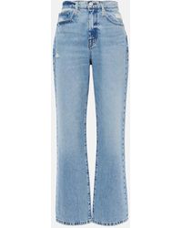 FRAME - Jeans regular Le Jane a vita alta - Lyst